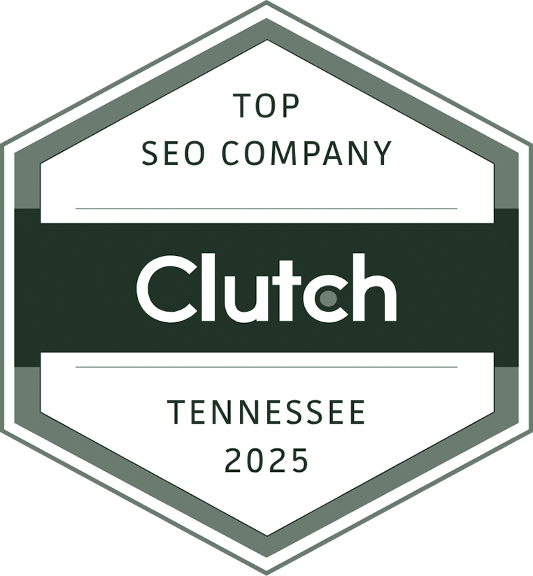 Clutch top Tennessee SEO company company award badge