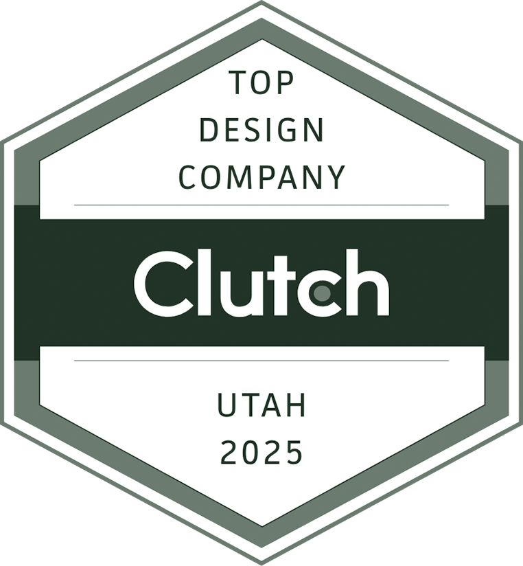 Clutch top Utah design company award badge