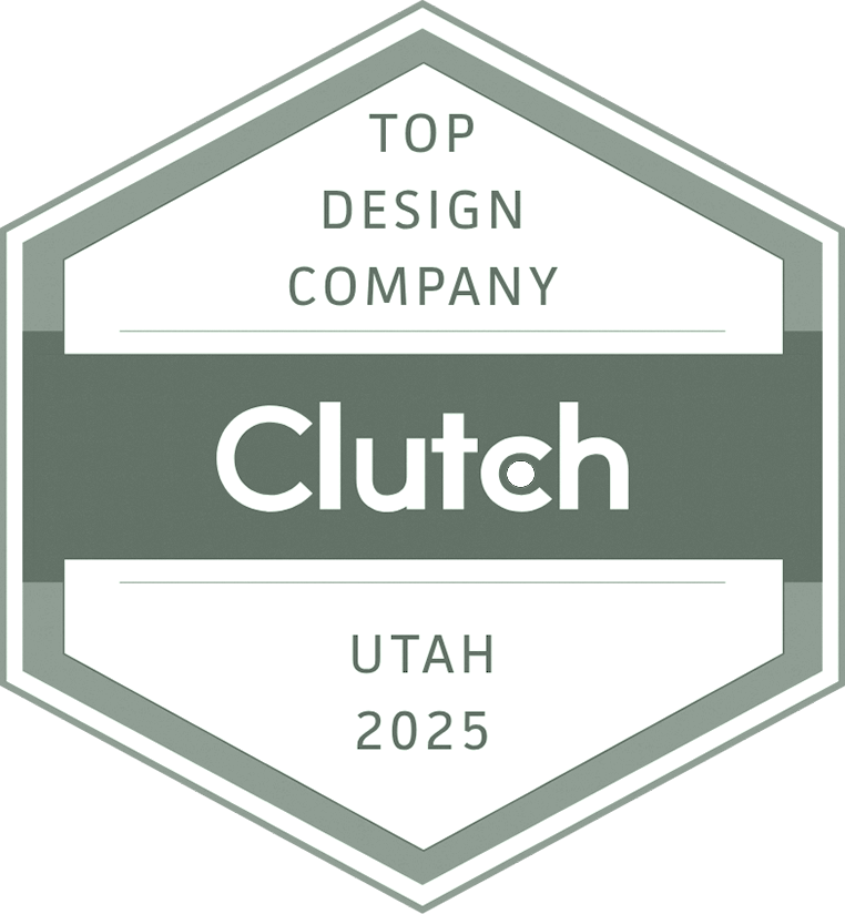 Clutch top Utah design company award badge