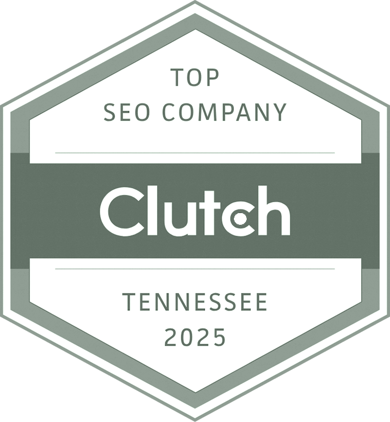 Clutch top Tennessee SEO company company award badge
